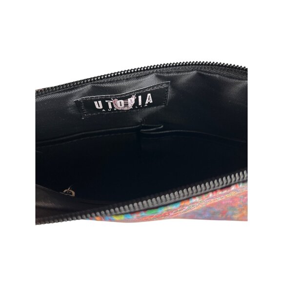 Utopia Colorful Wristlet Clutch With Zipper/Interior Pockets Made In Australia - Picture 3 of 7